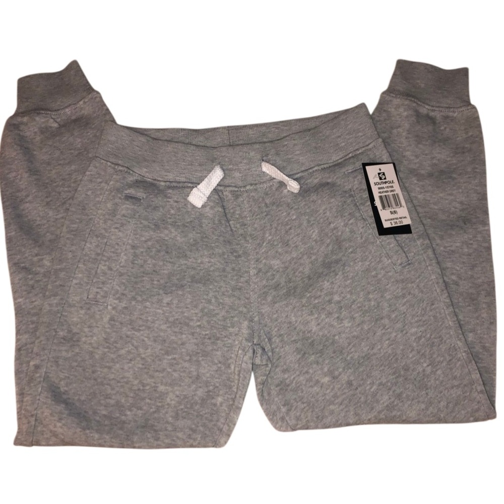 South Pole Light Gray Kids Joggers